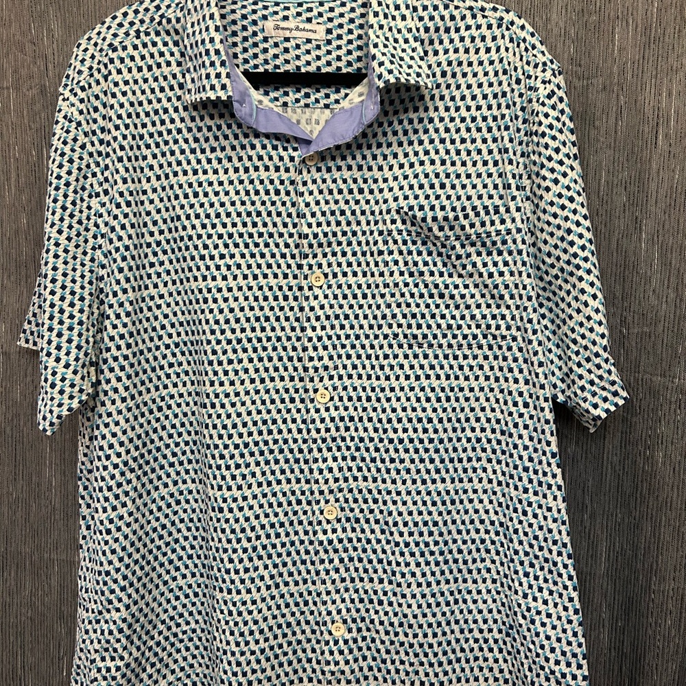 Tommy Bahama 100% Silk Men's Shirt resortcore yachtcore grampacore vacationcore